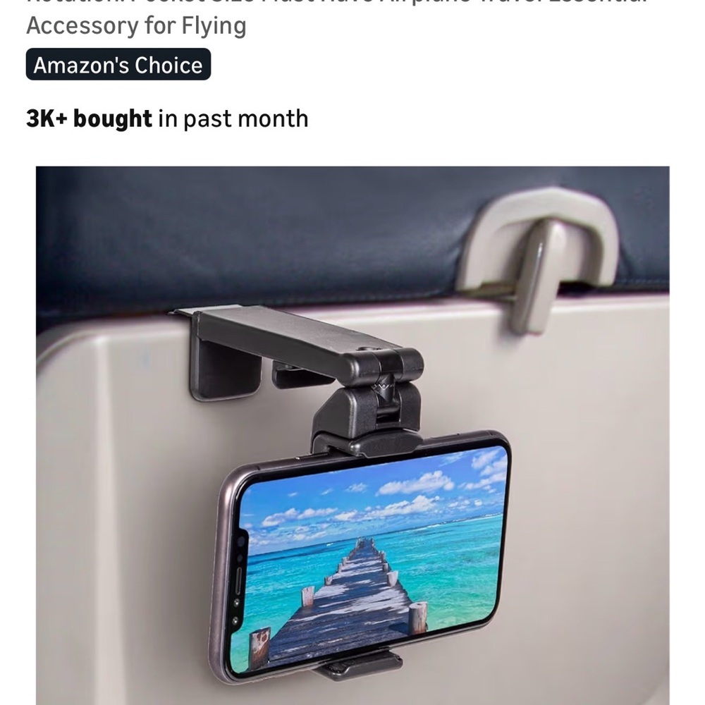 Perilogics Black Compact Phone Holder
